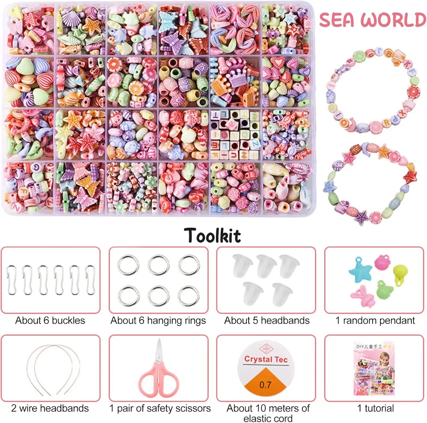 DIY Handmade Beaded Jewelry Set for Girls | Educational Craft Toy | USA Australia