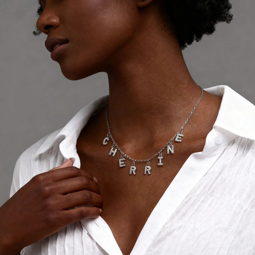 Custom Name Necklace with Initial | Personalized Letter Pendant | USA Australia