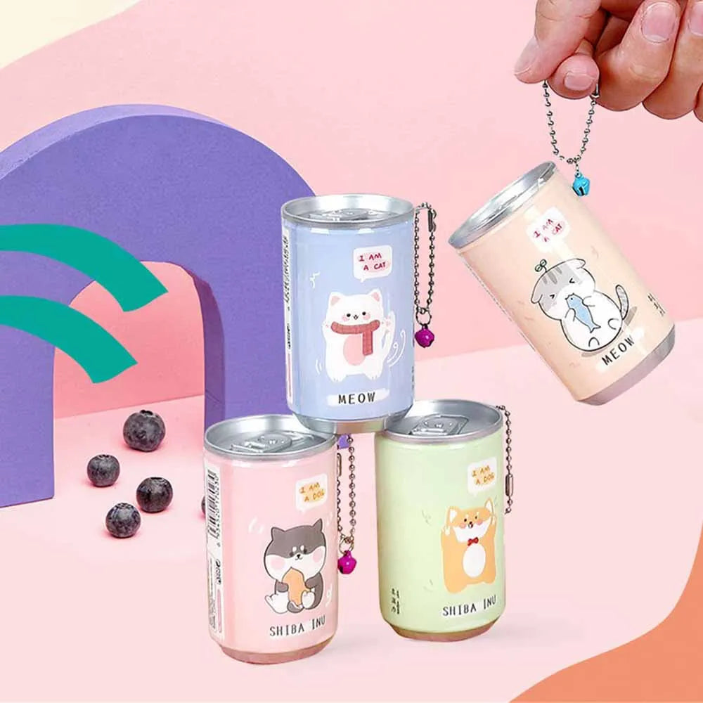 Canned Wet Wipes Portable Children Barreled Cans 30 Sheets Cleaning Cloths Creative Cartoon Chain Cute Small Bell