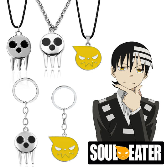 Soul Eater Skull Logo Necklace | Death the Kid Cosplay | Anime Jewelry