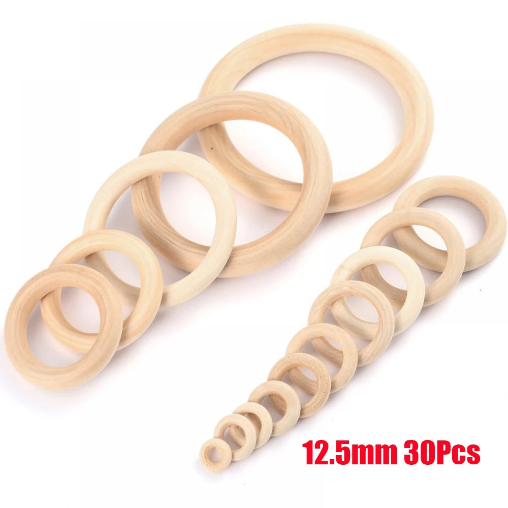 Natural Maple Wood Baby Teething Ring | BPA Free Teether | USA Australia