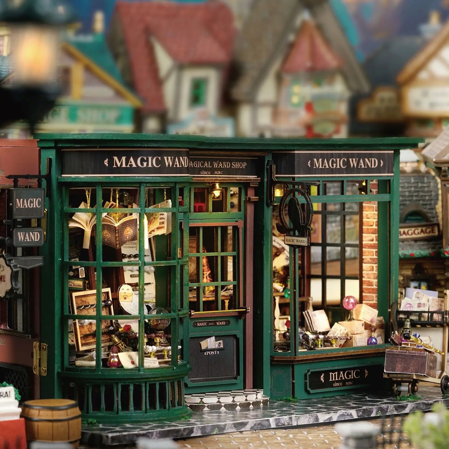DIY Wooden Dollhouse Miniature | Magic Shop Retro Home Model | USA Australia