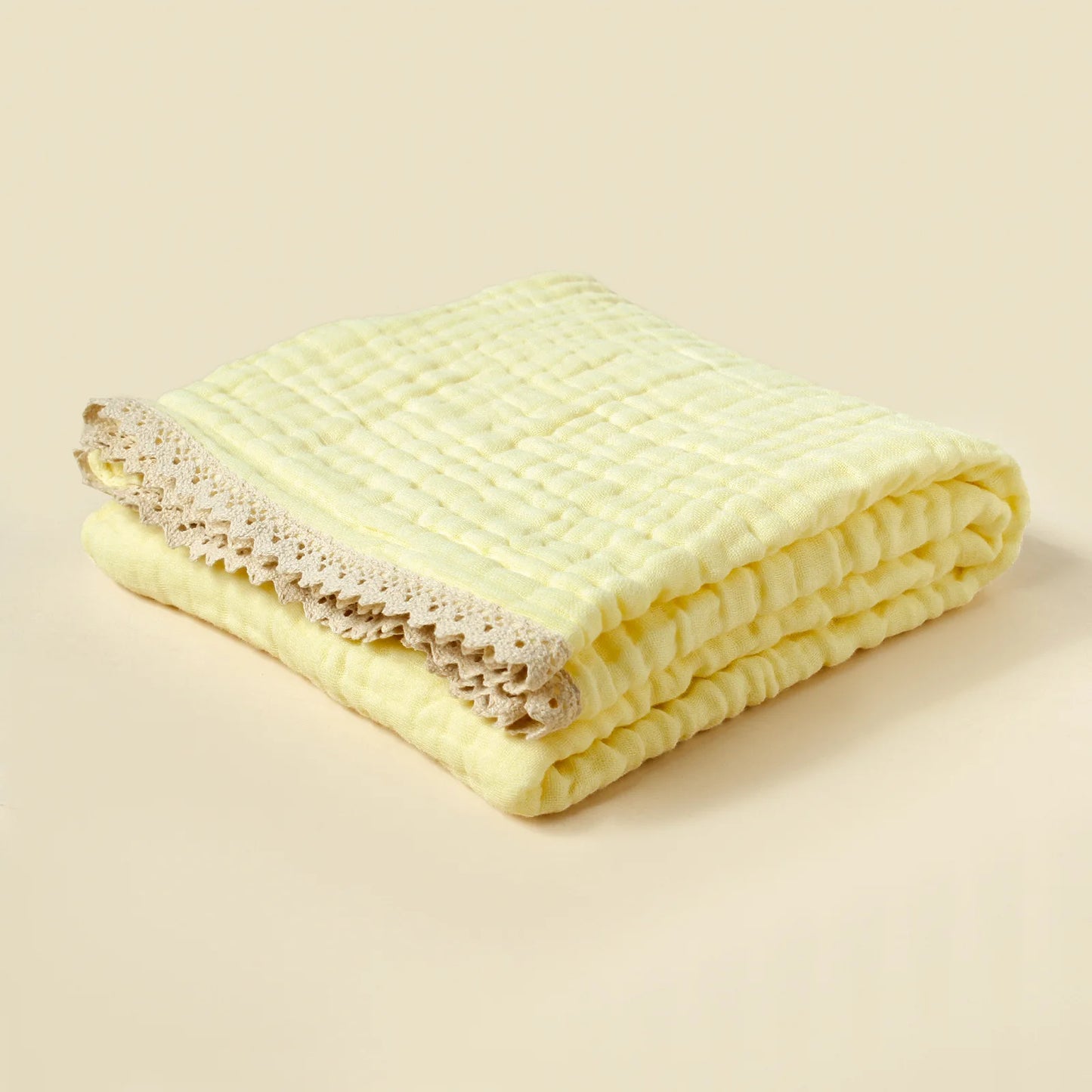 Organic Bamboo Cotton Baby Blanket - 6-Layer Muslin Swaddle