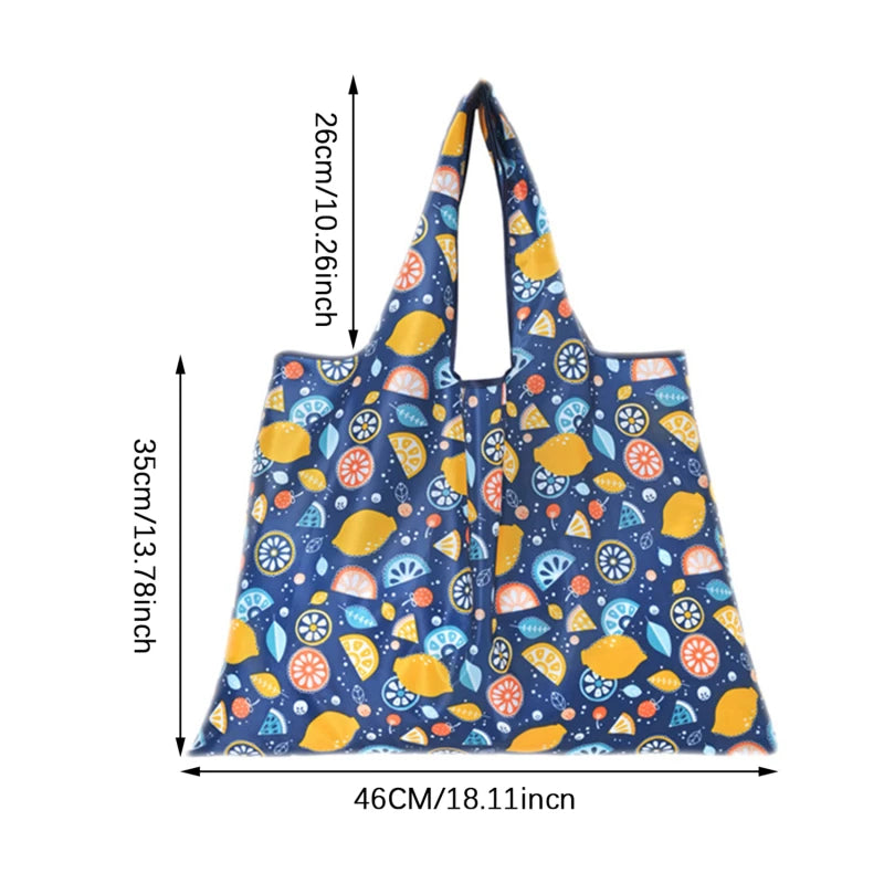 Animal Pattern Folding Shopping Bag | Reusable Eco Tote | Cat & Panda | USA