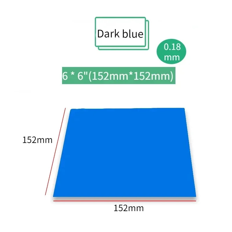 Dental Rubber Dam Sheet 52pcs 5“x5” / 36pcs 6"x6" Natural Latex Rubber Barrier Dams Dental Materials for Teeth Whitening
