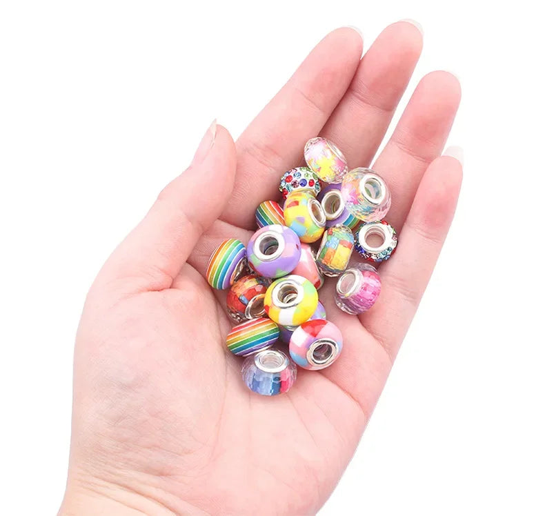 Girl DIY Handmade Beaded Jewelry Kit | Charm Bracelet Set | Craft Toy Gift | USA