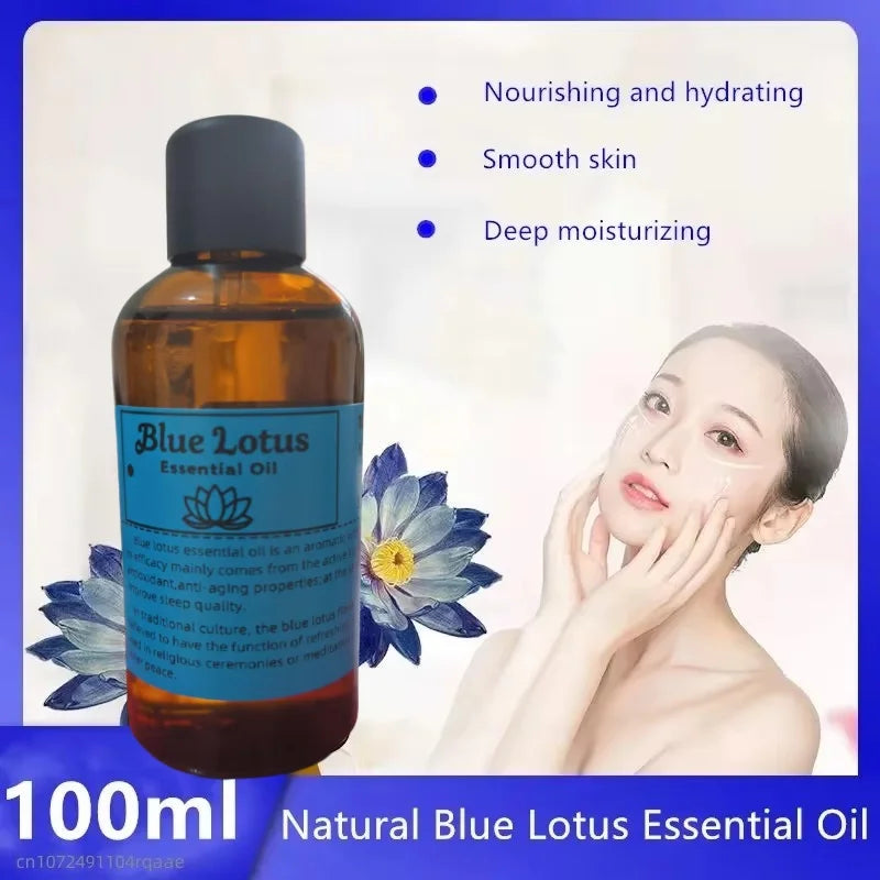 Premium Natural Blue Lotus Essential Oil Organic Skin Care Relax Pressure Deep Sleep Purifying Meditation Home Perfume Making
