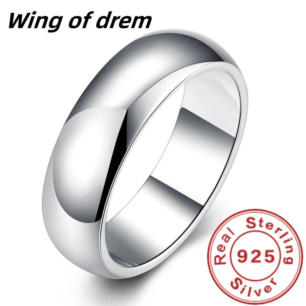 925 Sterling Silver Round Ring | Simple Smooth Band | Sizes 5-11 | USA Australia