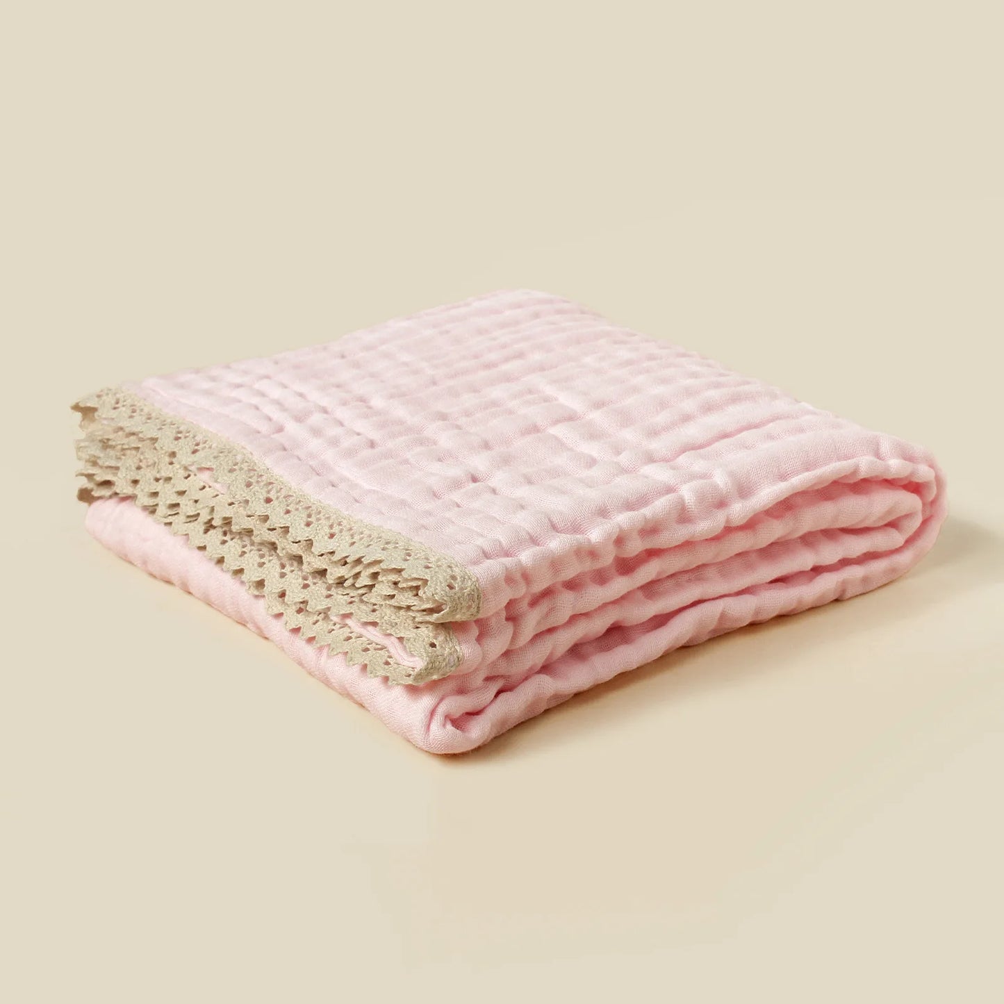 Organic Bamboo Cotton Baby Blanket - 6-Layer Muslin Swaddle