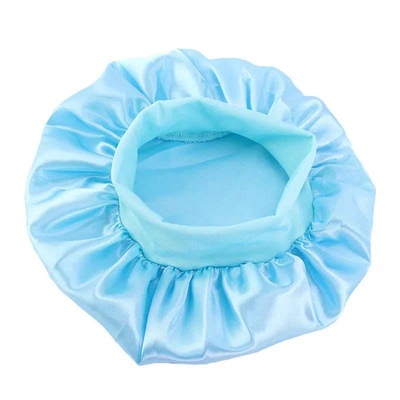 Kids Satin Night Sleep Cap | Wide Band Elastic Turban | Boys Girls | USA