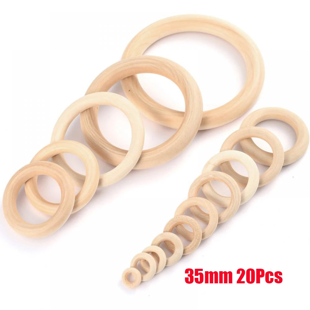 Natural Maple Wood Baby Teething Ring | BPA Free Teether | USA Australia