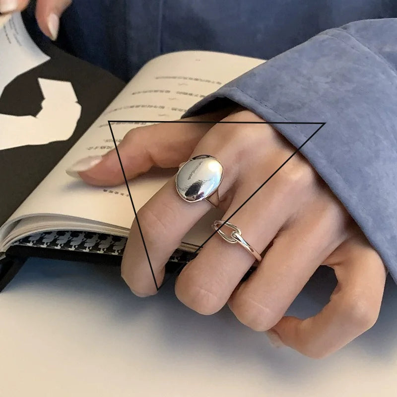 Sterling Silver Flower Lace Ring | CZ Adjustable Korean Fashion | Women | USA