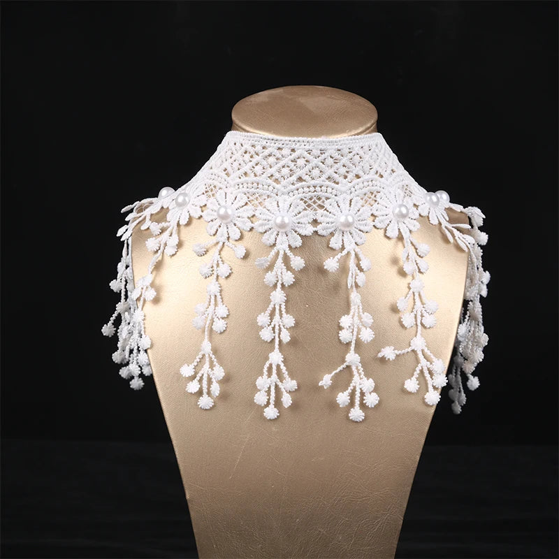 Vintage Gothic Tattoo Lace Choker | Black Crystal Pendant | Boho Jewelry | USA