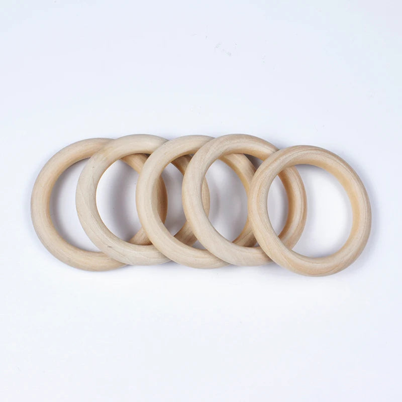 Natural Maple Wood Baby Teething Ring | BPA Free Teether | USA Australia