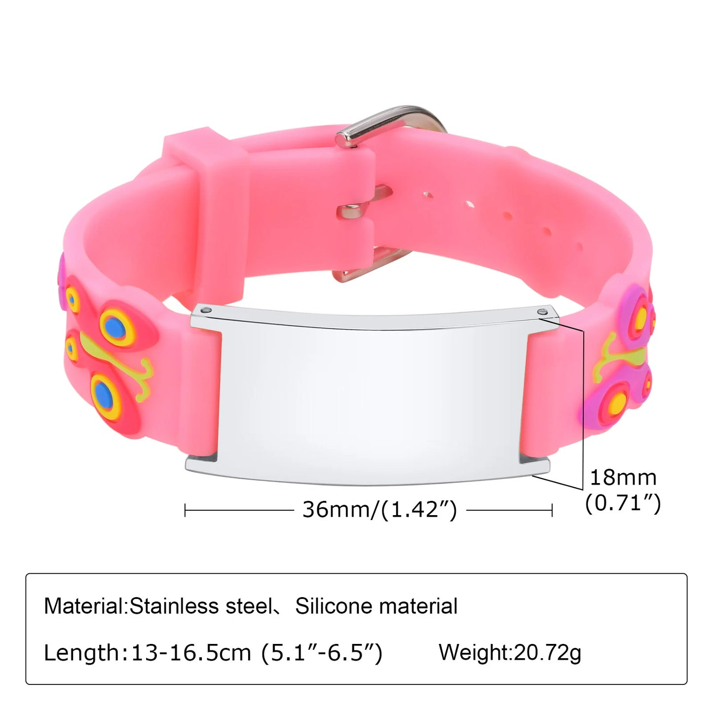 Personalized Medical ID Bracelet for Kids | Stainless Steel Emergency Wristband | USA Australia