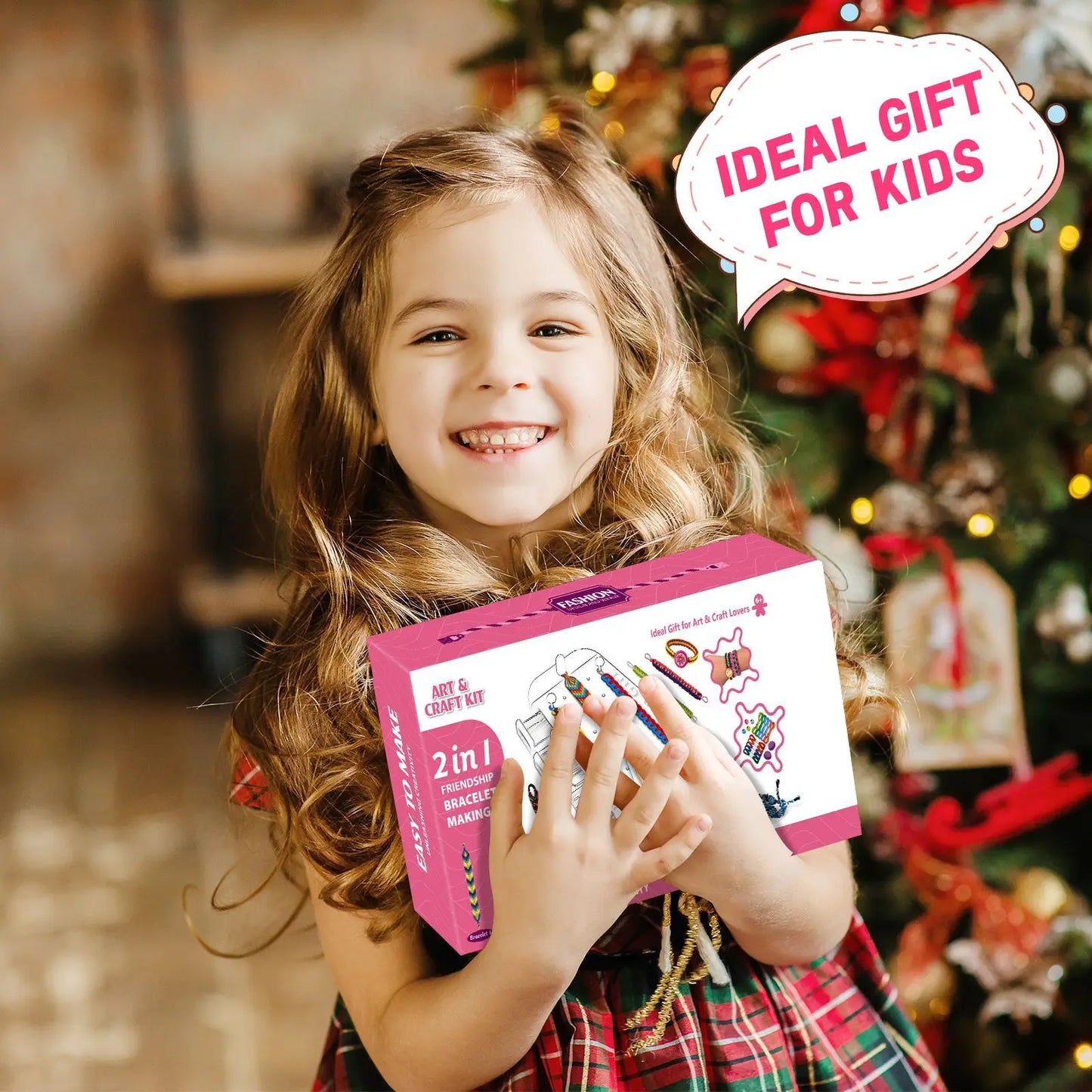 Friendship Bracelet Making Kit for Girls | Arts Crafts String Maker | Birthday Gift | USA