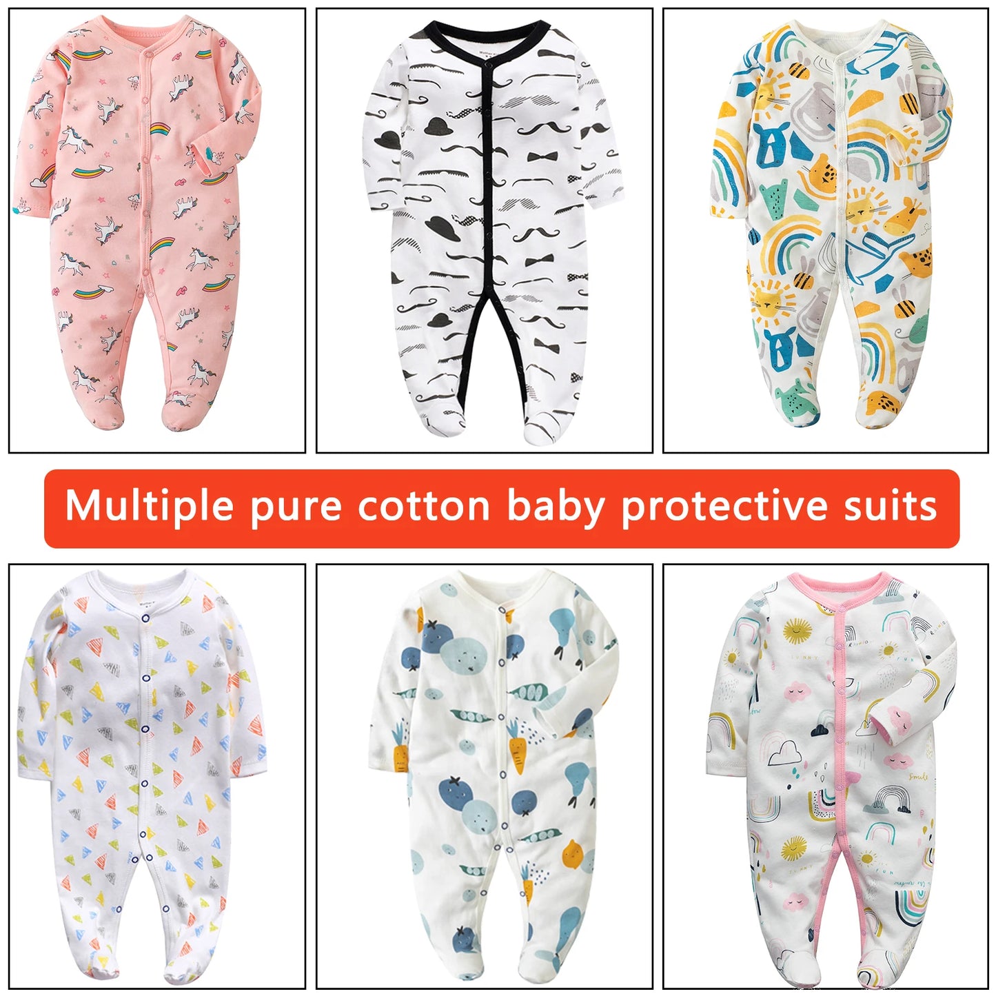 Organic Bamboo Baby Romper - Soft Unisex Jumpsuit (0-12 Months)