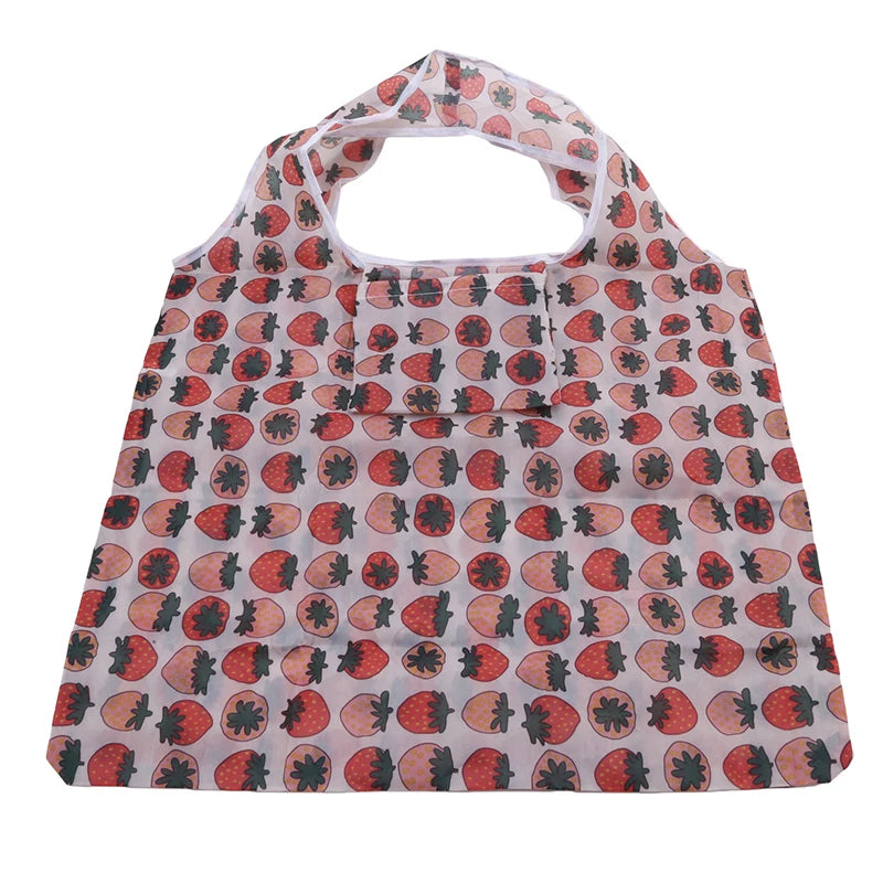 Animal Pattern Folding Shopping Bag | Reusable Eco Tote | Cat & Panda | USA