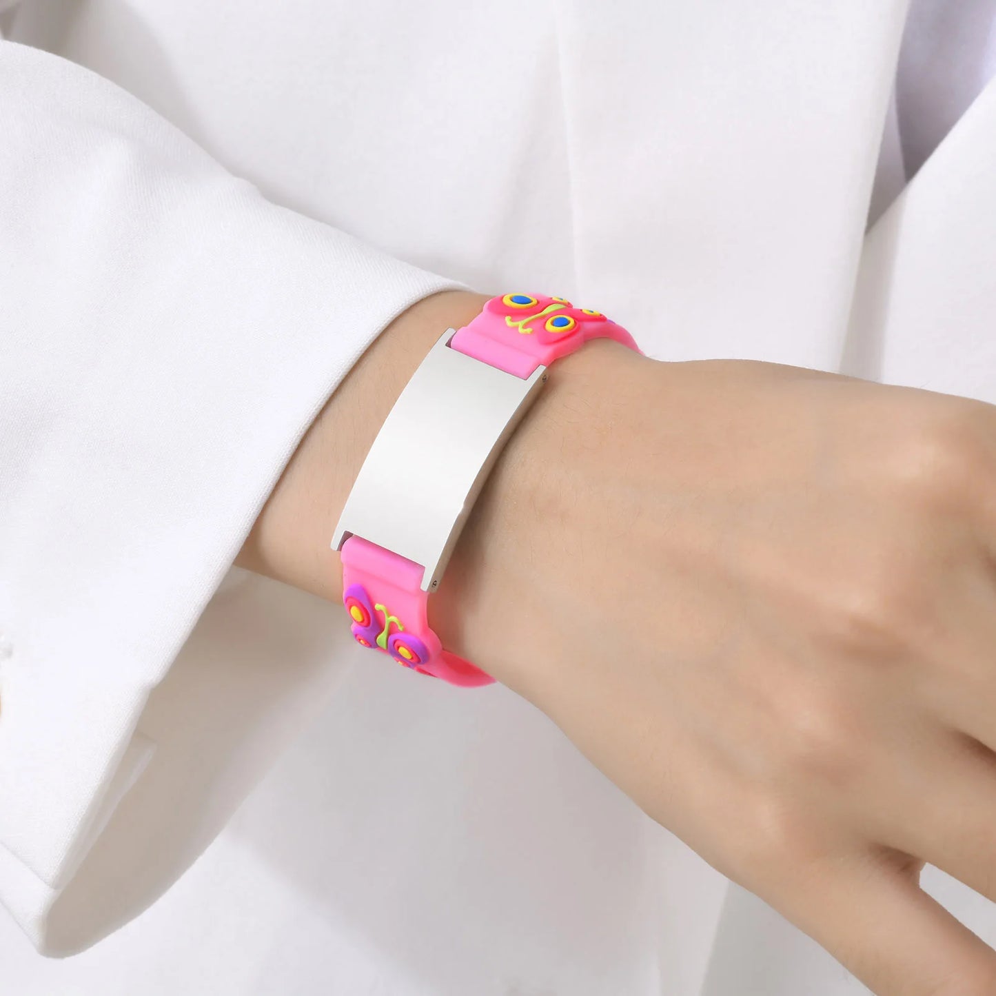 Personalized Medical ID Bracelet for Kids | Stainless Steel Emergency Wristband | USA Australia