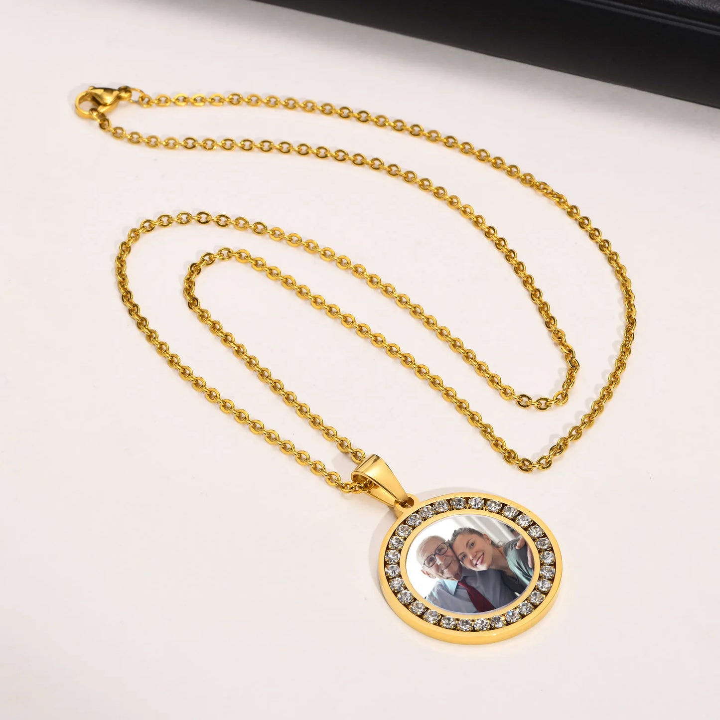 Custom Photo Pendant Necklace | Personalized Memory Locket | USA Australia