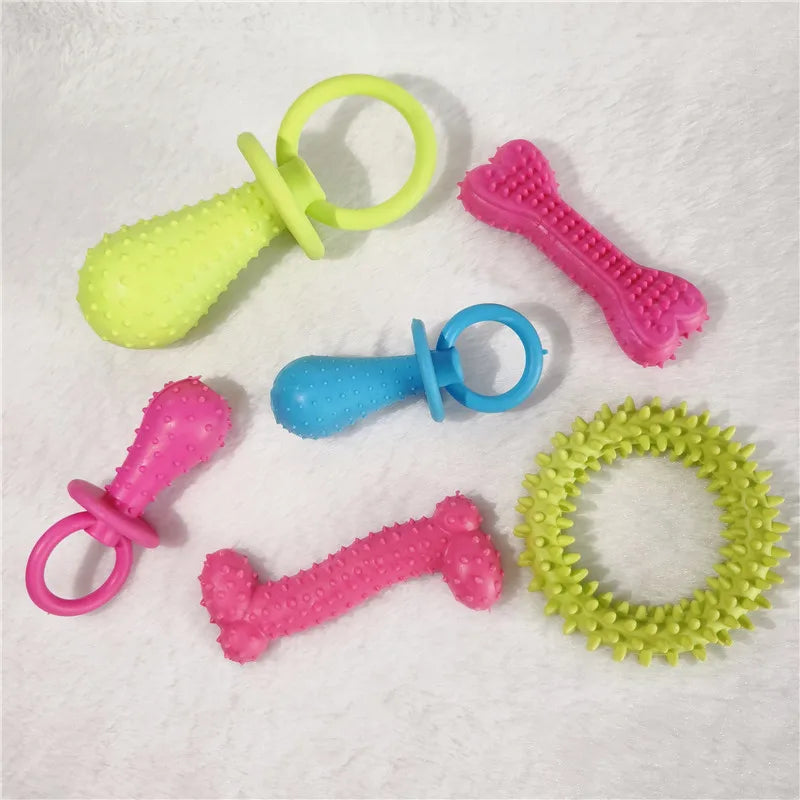 Durable Rubber Dental Teeth Care Dog Toys for Small Dogs Indestructible Dog Toy Teeth Cleaning Chew Training Toys Pet Supplies