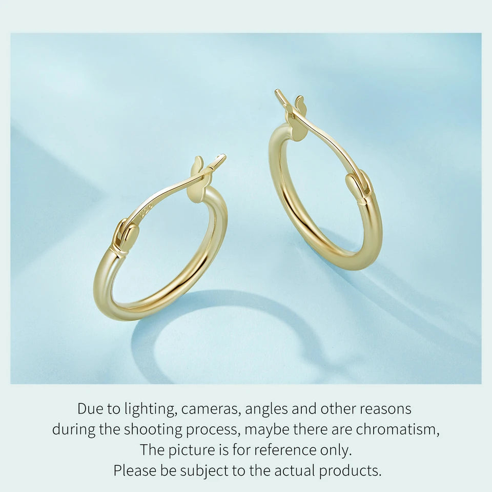 Classic Sterling Silver Hoop Earrings - Bold Hypoallergenic Hoops