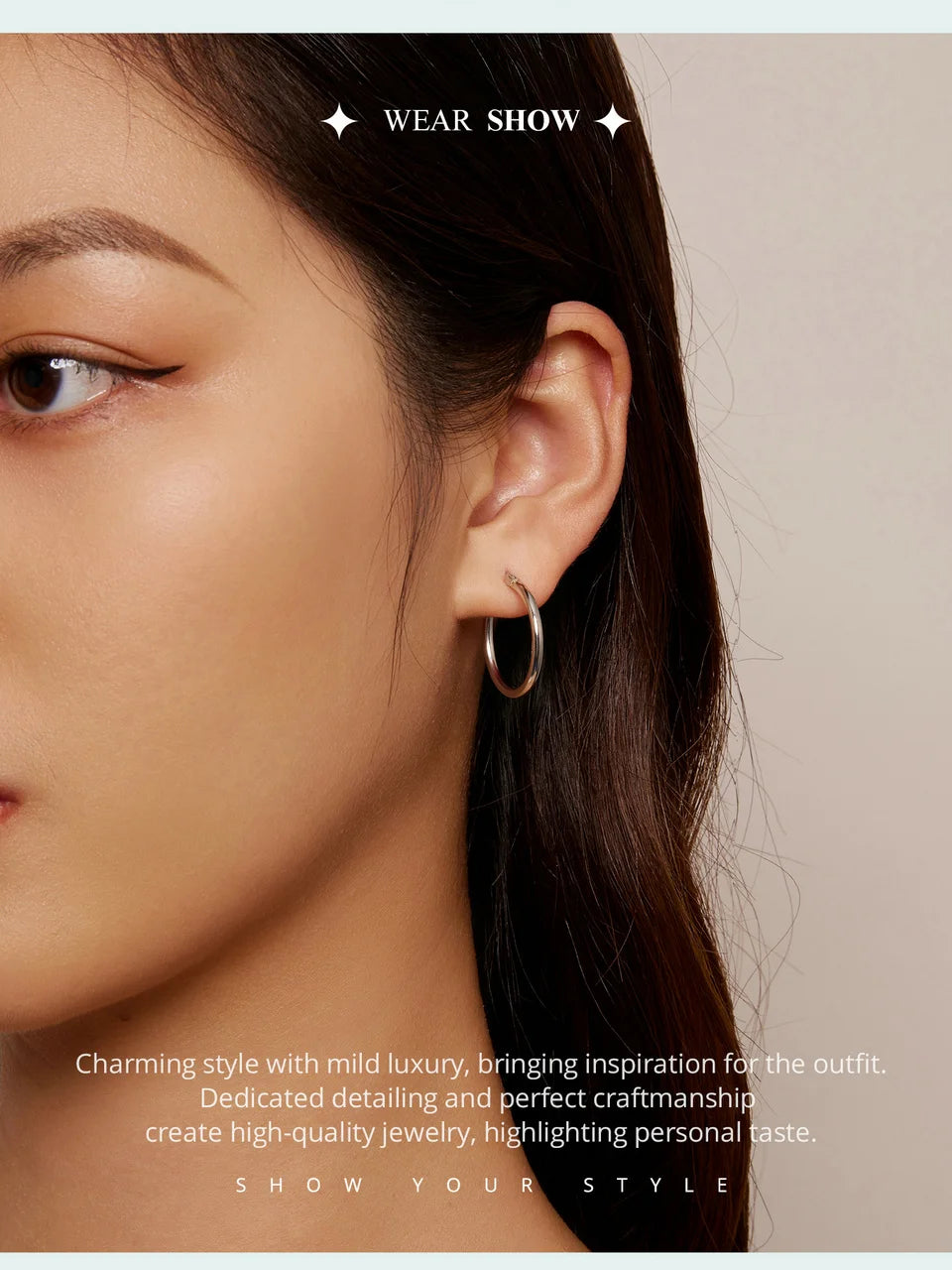 Classic Sterling Silver Hoop Earrings - Bold Hypoallergenic Hoops