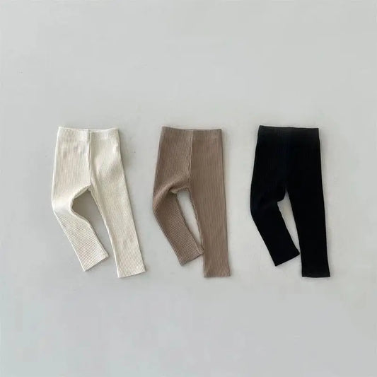 MILANCEL Baby Tight Pants Toddler Simple Going Out Trousers