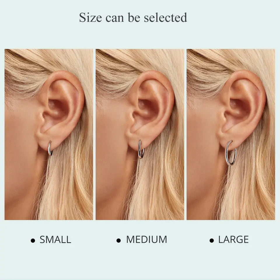 Minimalist Huggie Hoop Earrings - 18K Gold Plated Sterling Silver