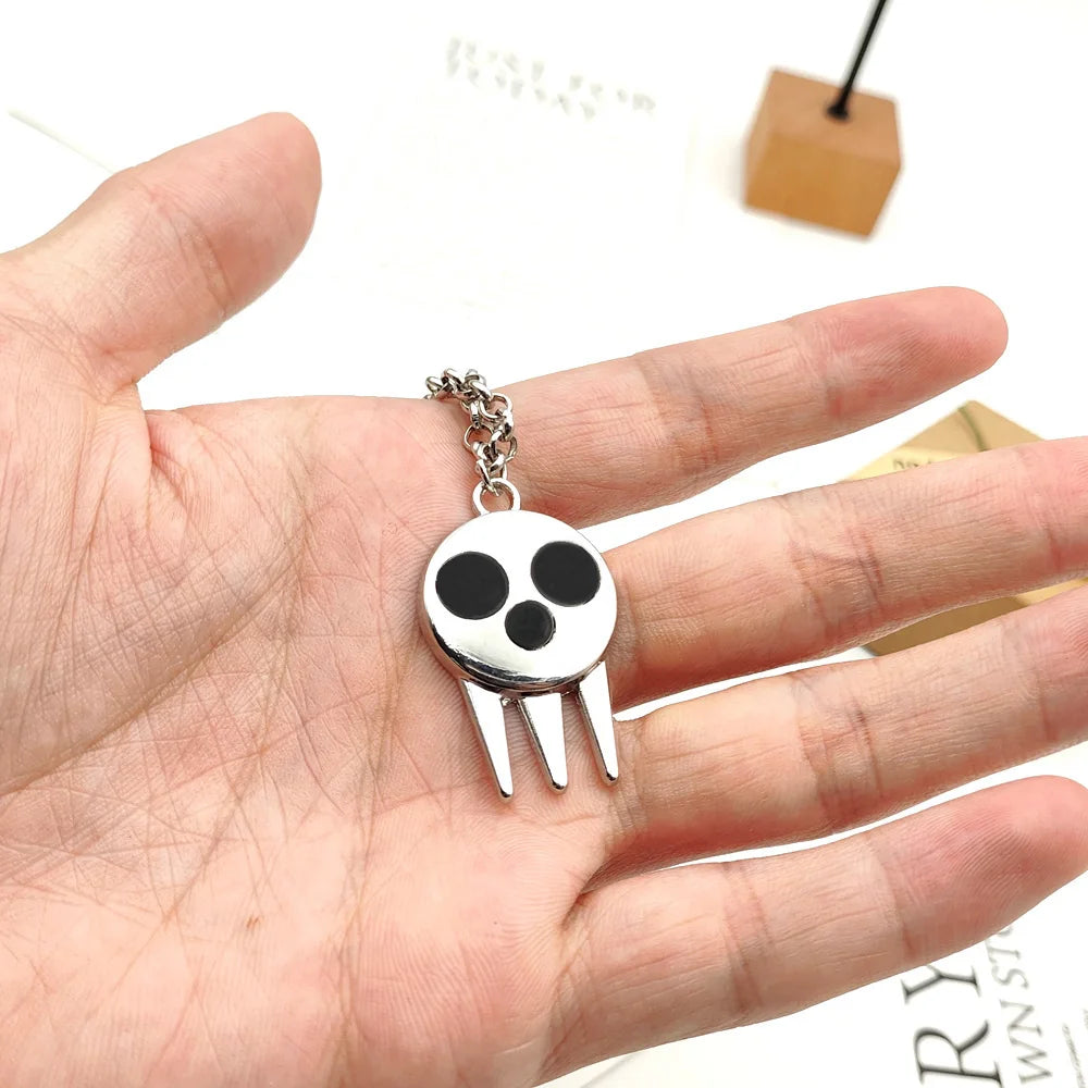 Soul Eater Skull Logo Necklace | Death the Kid Cosplay | Anime Jewelry