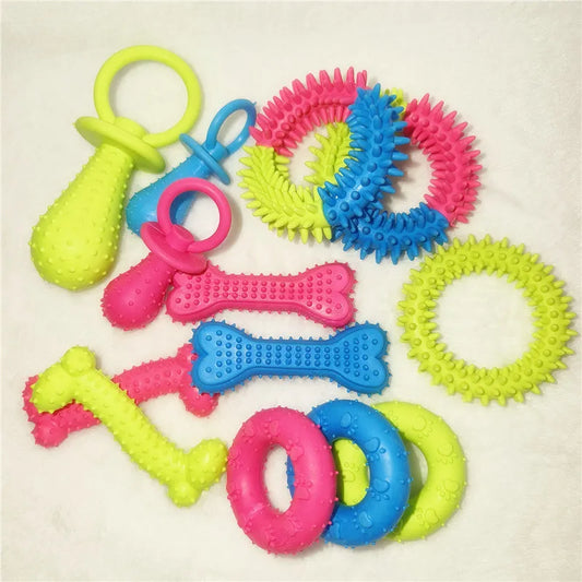 Durable Rubber Dental Teeth Care Dog Toys for Small Dogs Indestructible Dog Toy Teeth Cleaning Chew Training Toys Pet Supplies