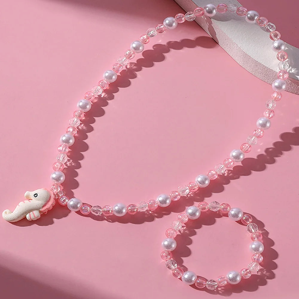 DIY Candy Bead Necklace Bracelet Set for Girls | Colorful Kids Jewelry | Ships USA & Australia