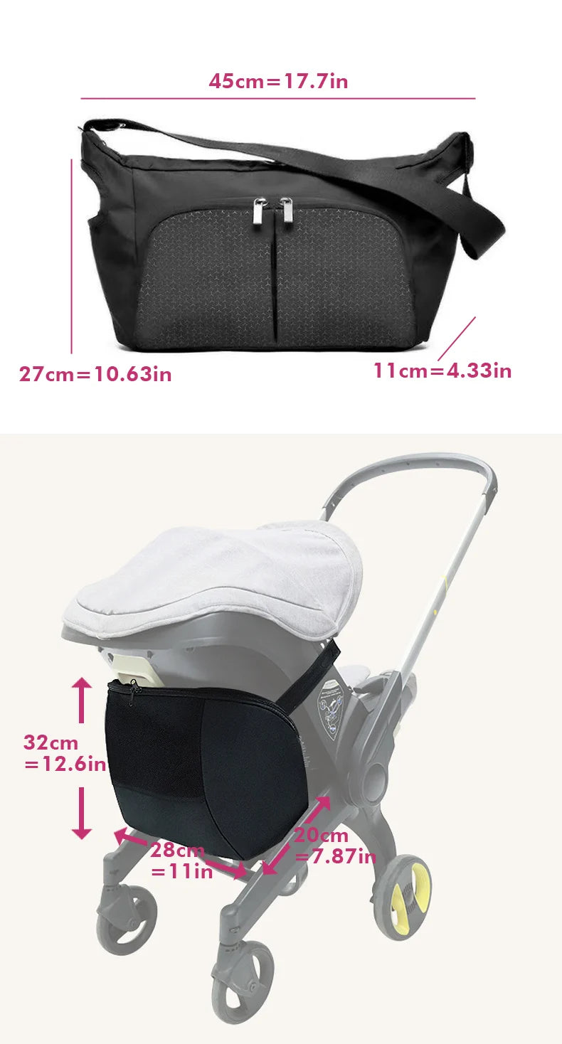 Stroller Storage Bag | Waterproof Diaper Bag for Doona Compatible | USA Australia
