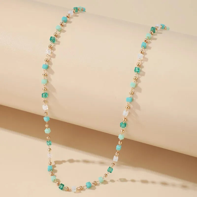 Bohemian Colorful Beaded Necklace Set | Fashion Jewelry Choker | Women