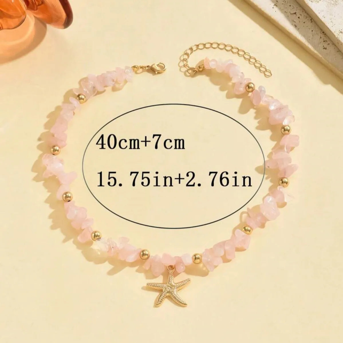 Bohemian Starfish Beach Necklace for Women | Pearl Beaded Choker | Summer | USA