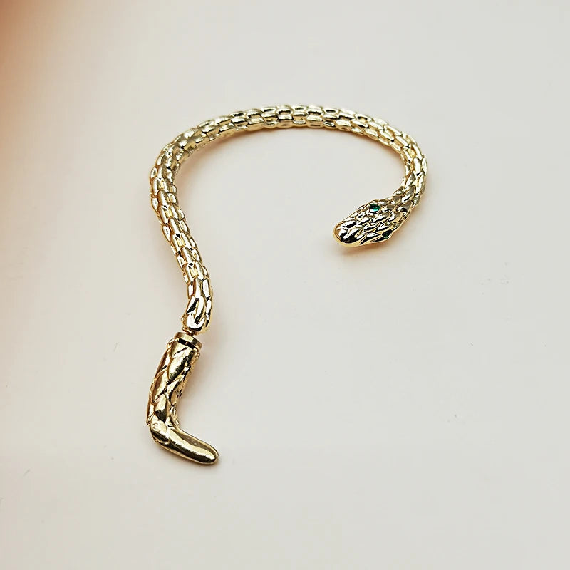 Gothic Snake Ear Clip Earrings - Winding Hip-Hop Party Charm