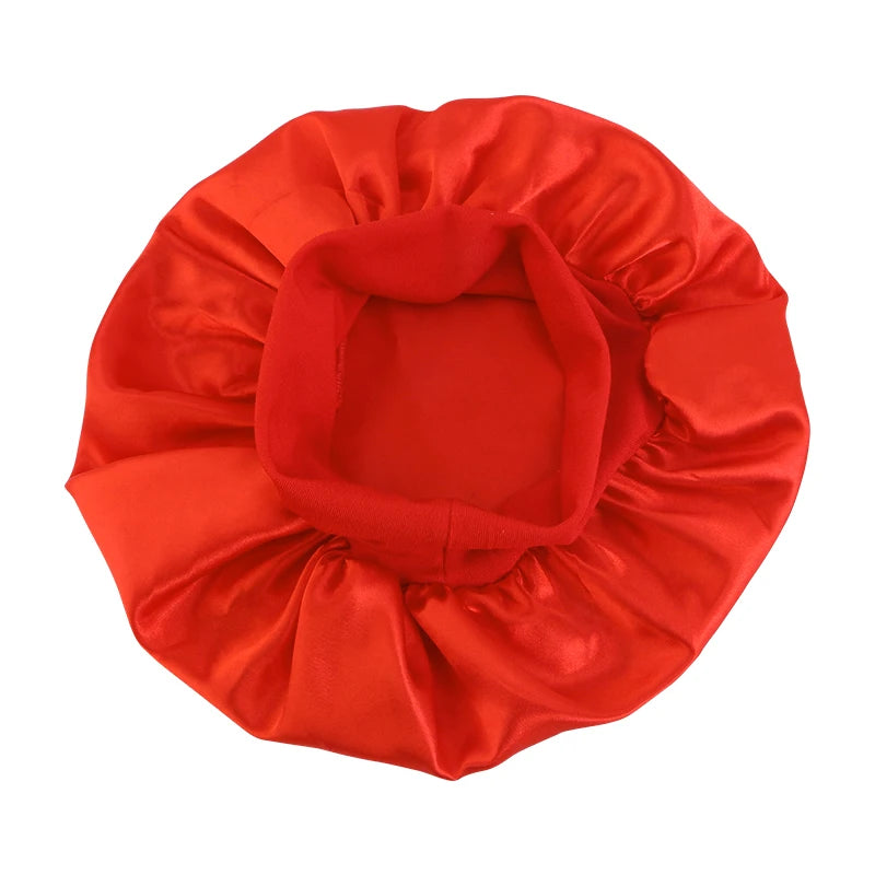 Kids Satin Night Sleep Cap | Wide Band Elastic Turban | Boys Girls | USA