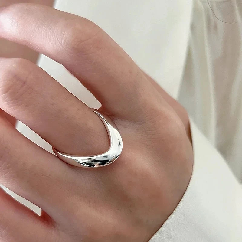 Sterling Silver Flower Lace Ring | CZ Adjustable Korean Fashion | Women | USA
