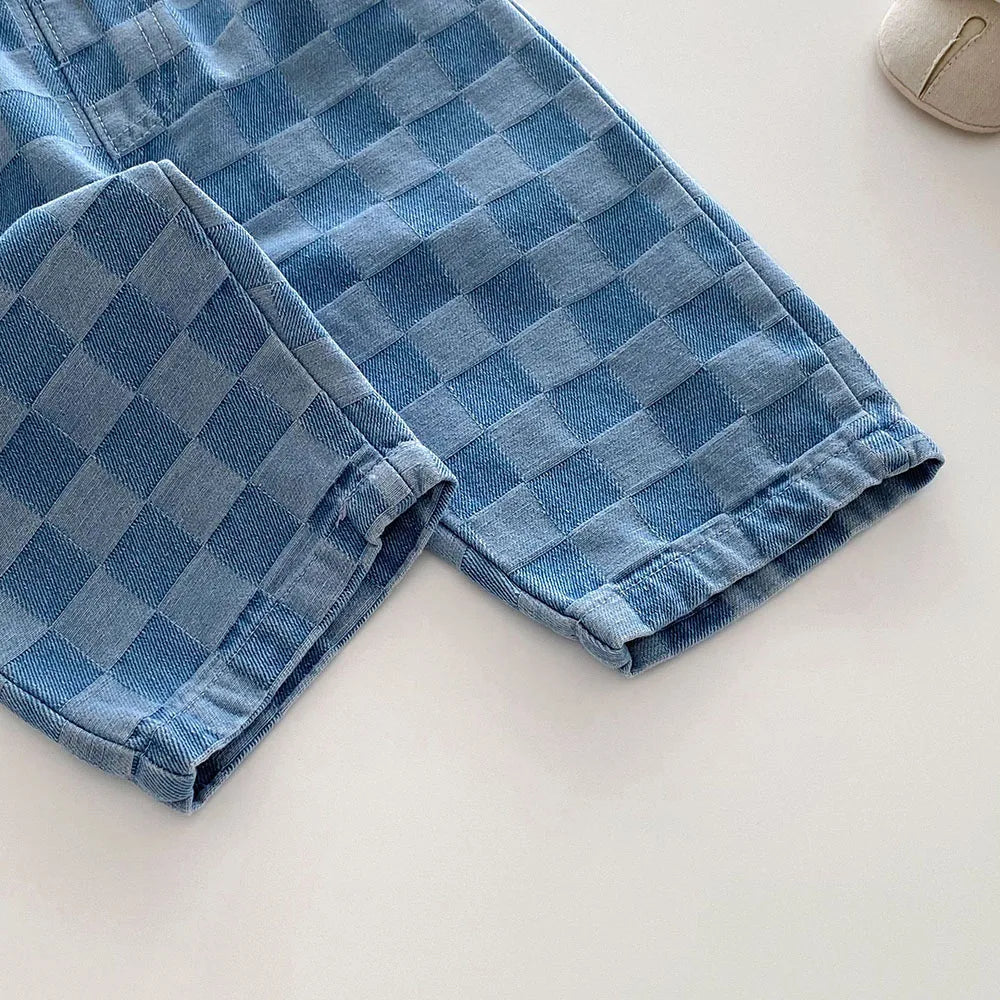 Solid Color Kids Pants - Elastic Waist Casual Trousers (1-6 Years)