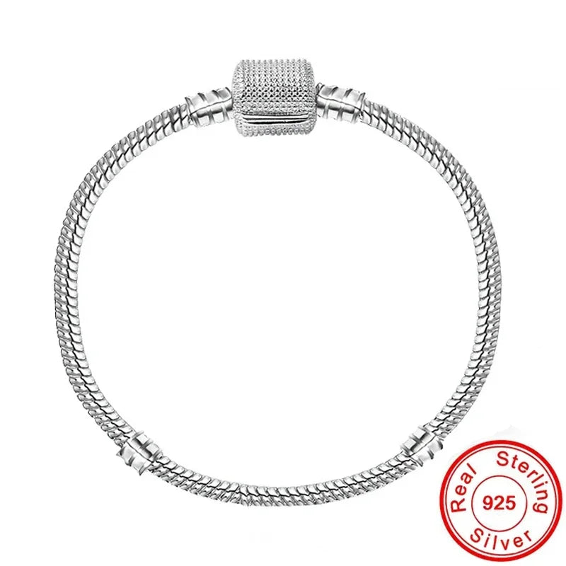 Handmade 925 Sterling Silver Necklace Bracelet Jewelry  Bridal Party Sets Women Charm Bracelet Necklace Fine Jewelry