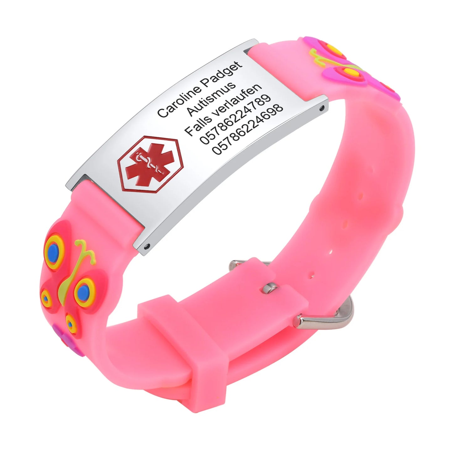 Personalized Medical ID Bracelet for Kids | Stainless Steel Emergency Wristband | USA Australia