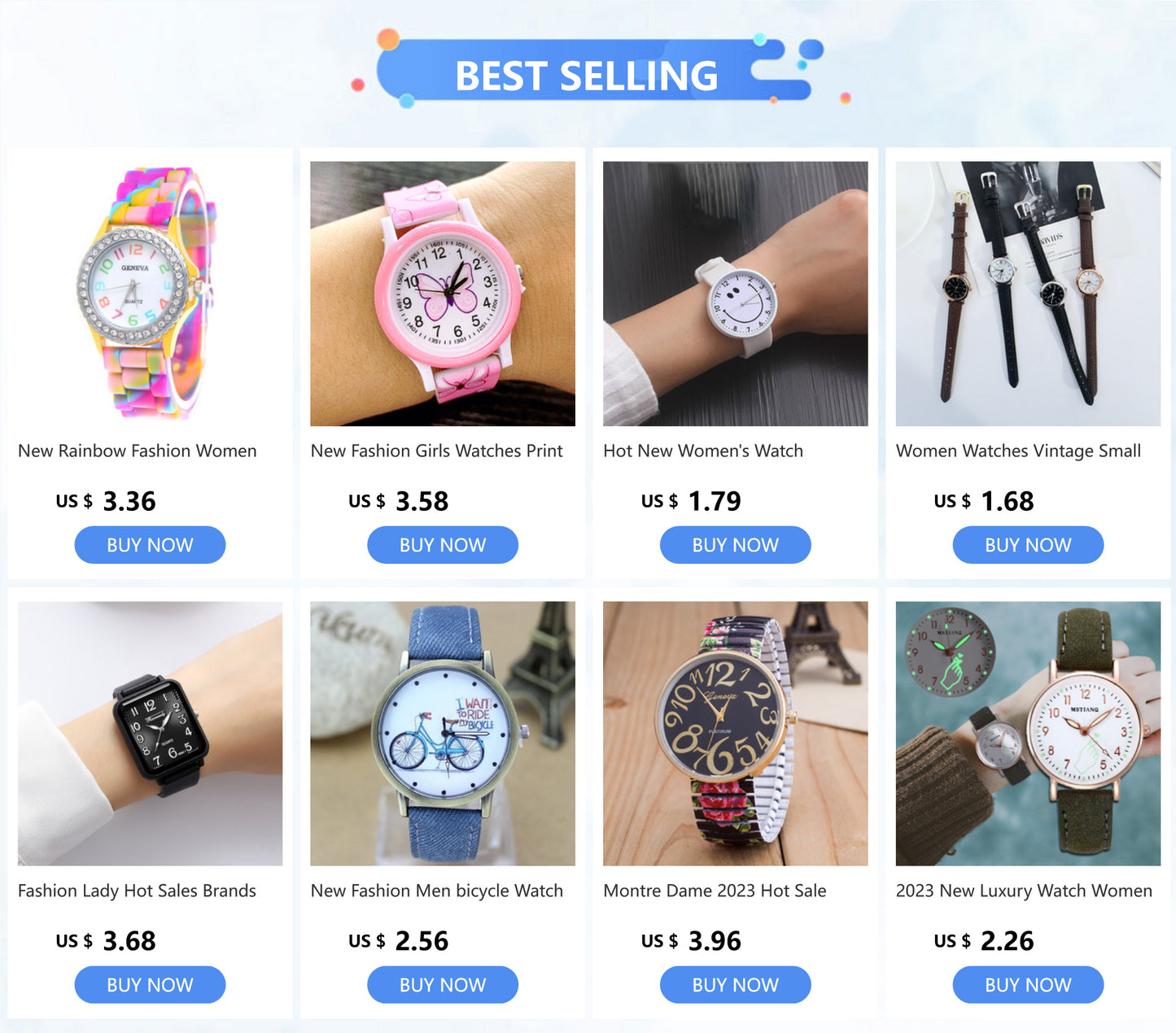 Kids Colorful Wood Watch Bracelet | Girls Elastic Wristband Toy | Birthday Gift | USA