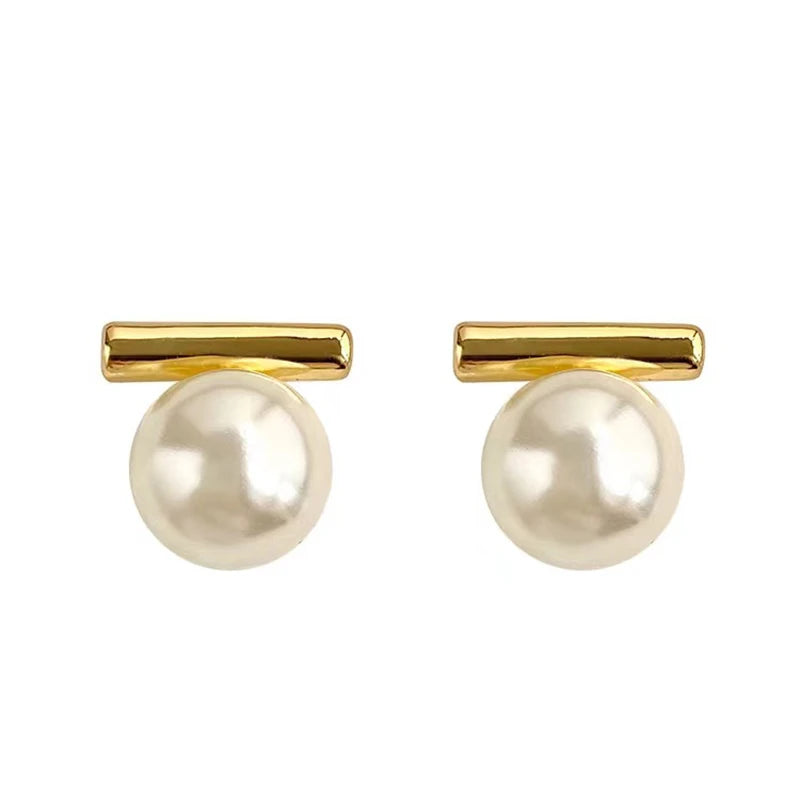 French Minimalist Grey Pearl Pendant Earrings - 2025 Fashion Jewelry