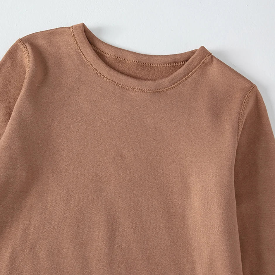1/3/5 Pack Children's Solid Color Long Sleeve T-shirt | Boys Girls | USA