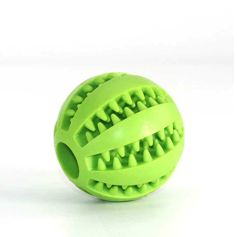 5cm Natural Rubber Pet Dog Toys Dog Chew Toys Tooth Cleaning Treat Ball Extra-tough Interactive Elasticity Ball for Pet Products