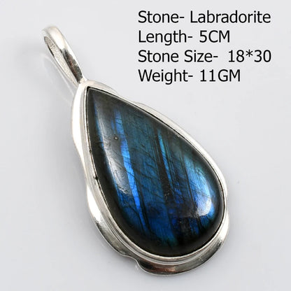 Genuine Aqumarine Pendant Women Jewelry gift