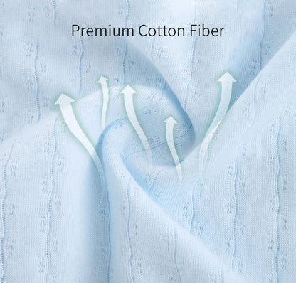 Baby Thin Summer Jumpsuit Clothes Short Sleeve Romper Boy Newborn Solid Girl Sleep Gown Infant Organic Cotton Rompers
