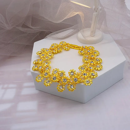 Dubai Gold Jewelry Set for Women | African Wedding Bridal 4-Piece Set | USA Australia