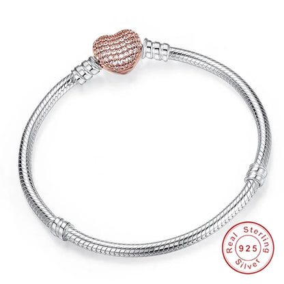 Handmade 925 Sterling Silver Necklace Bracelet Jewelry  Bridal Party Sets Women Charm Bracelet Necklace Fine Jewelry
