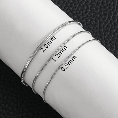 Square Snake Bone Chain Bracelet | Stainless Steel Hip Hop Style | USA Australia